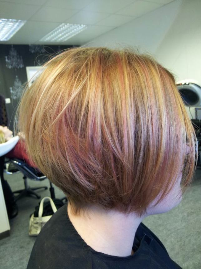 Soft honey, apricot and a splash of red in this easy-to-wear style, by Sue